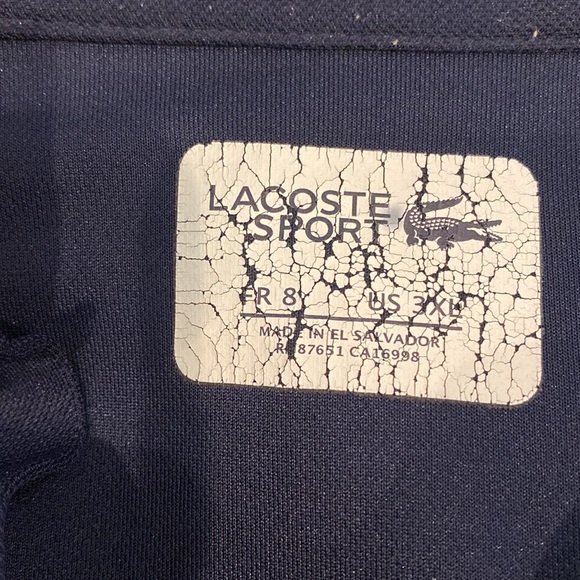 Mens Lacoste Sport Ultra Dry breathable short sleeve polo performance shirt blue - Picture 10 of 11